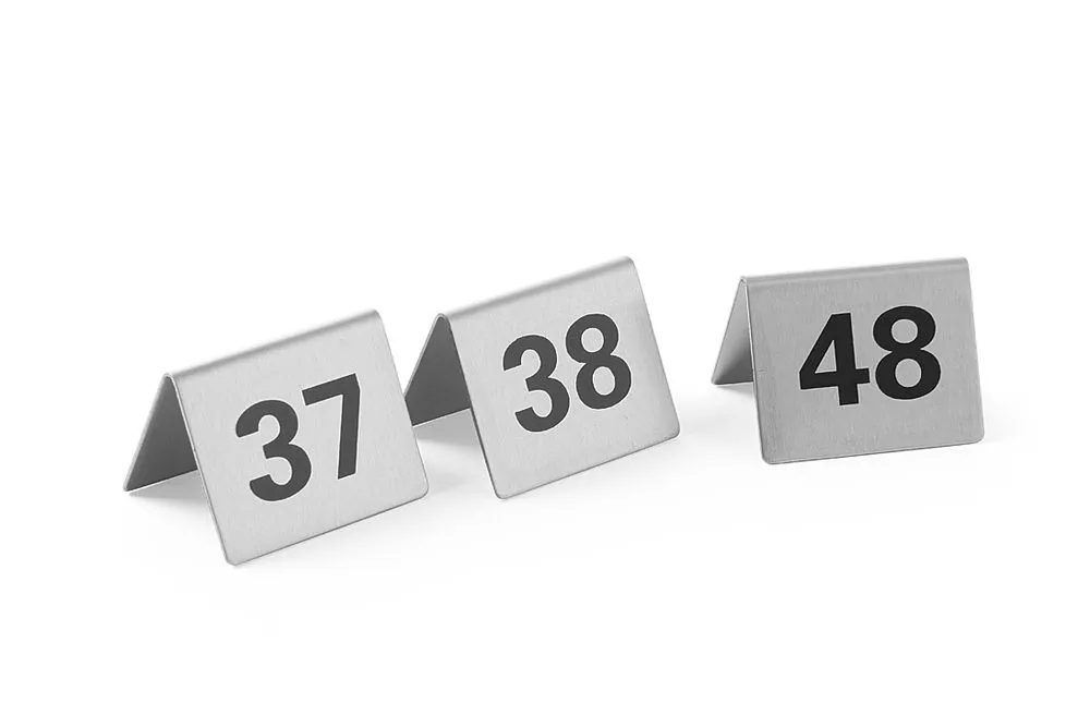 Conjunto de 12 Cavalete de Mesa Numerados de 37 a 48