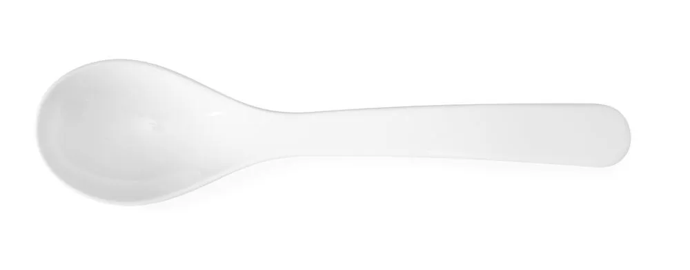 Colher de salada branca 235 mm