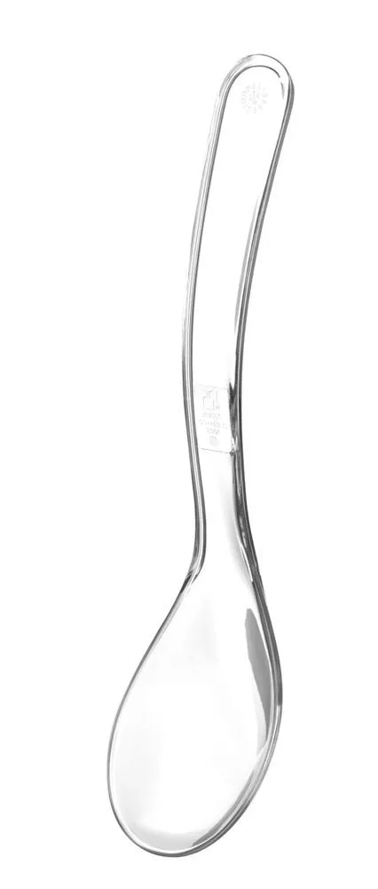 Colher de salada transparente 235 mm