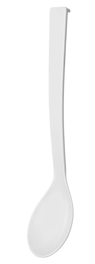 Colher de salada branca 335 mm