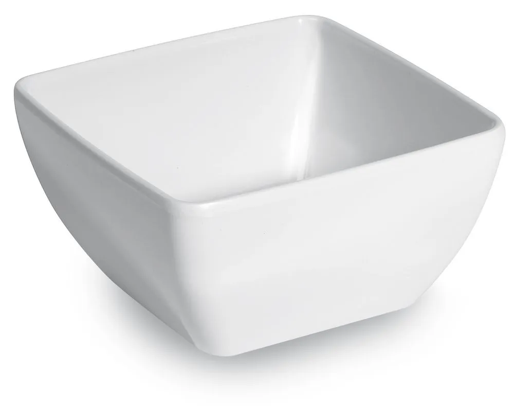 Saladeira Quadrada Branca - 190 x 190 mm
