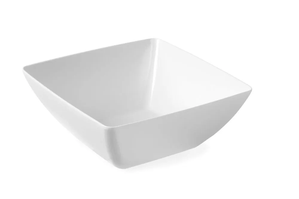 Taça quadrada branca - 270 x 270 mm