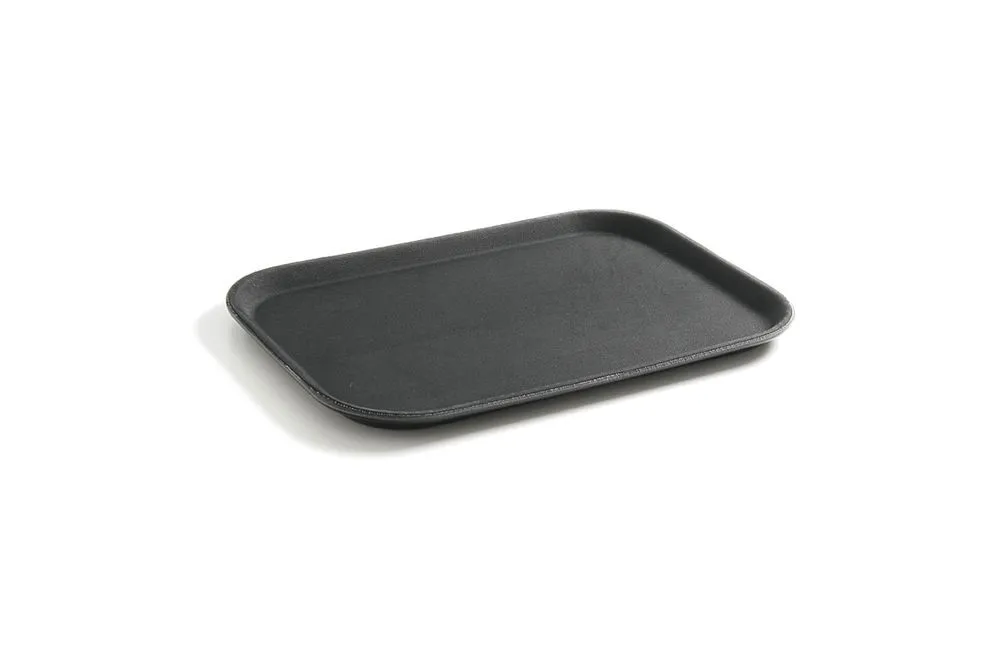 Tabuleiro retangular em polipropileno - Preto - 530 x 325 mm