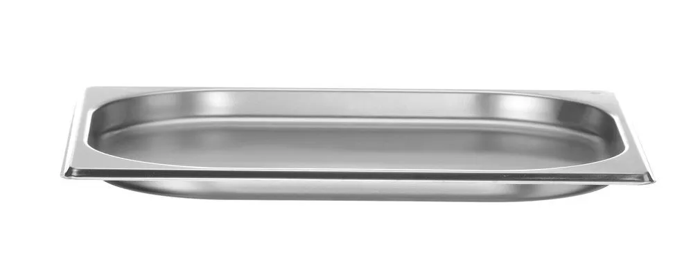 Bandeja Gastronorm GN 1/2 em Aço Inoxidável - Profundidade 20 mm - 1 L