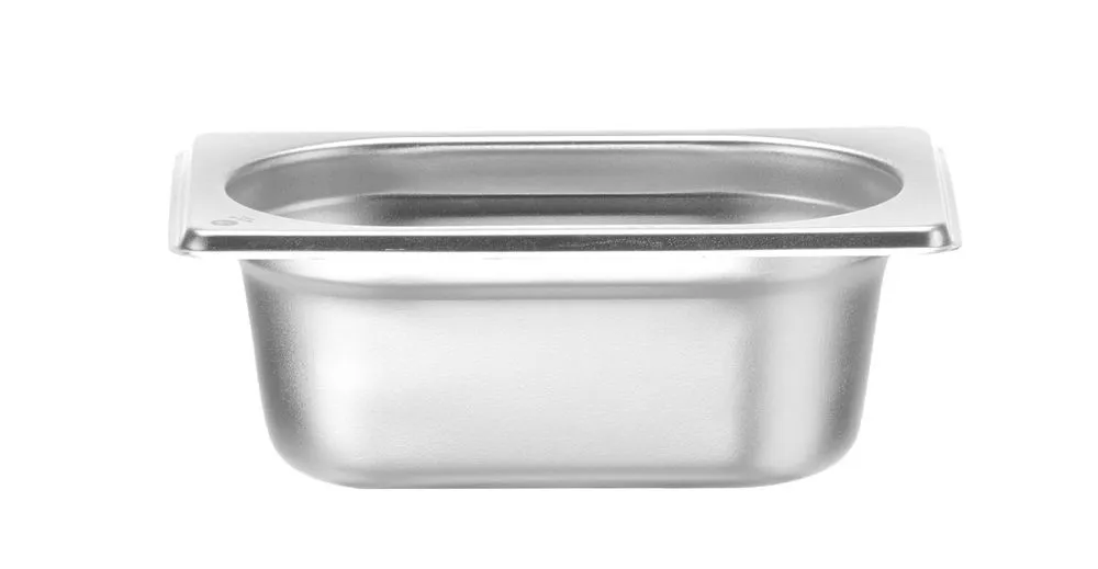 Cuba Gastronorm GN 1/9 em Aço Inox - Profundidade 65 mm - 0,6 L