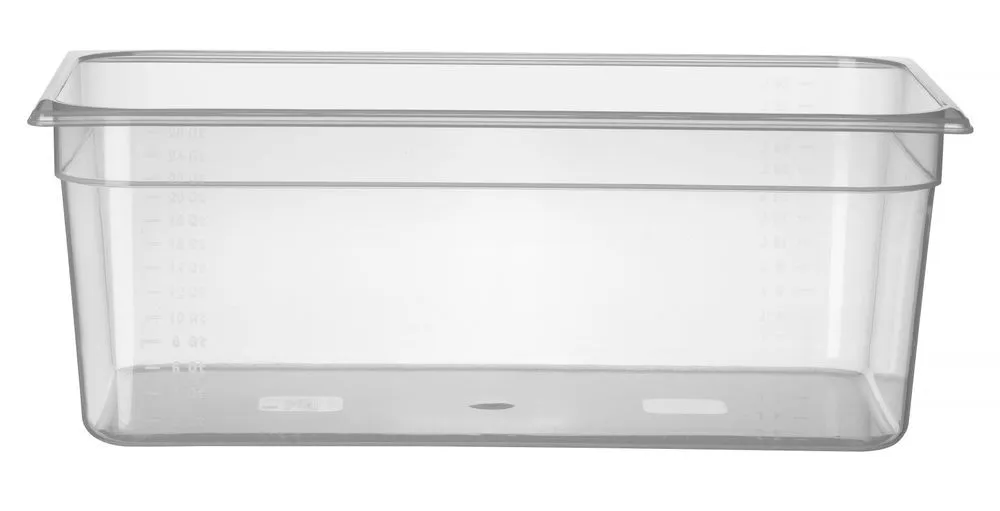 Cuba Gastronorm GN 1/1 Graduada em Polipropileno - Profundidade 200 mm - 24 L