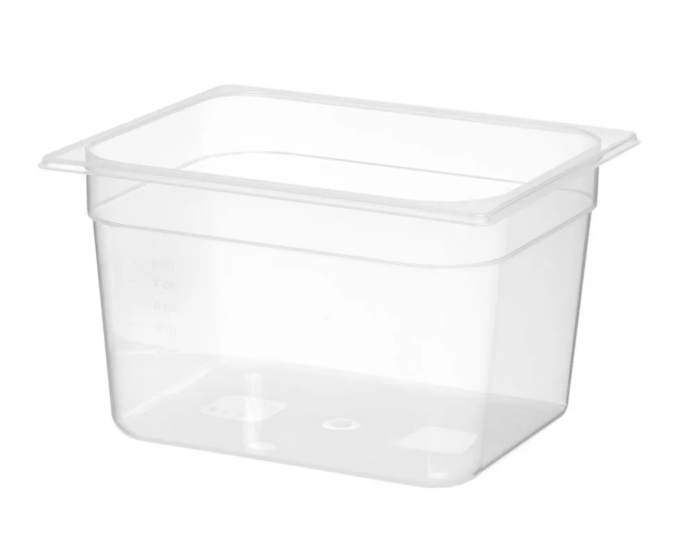 Bandeja Gastronorm GN 1/2 Graduada em Polipropileno - Profundidade 200 mm - 12,5 L