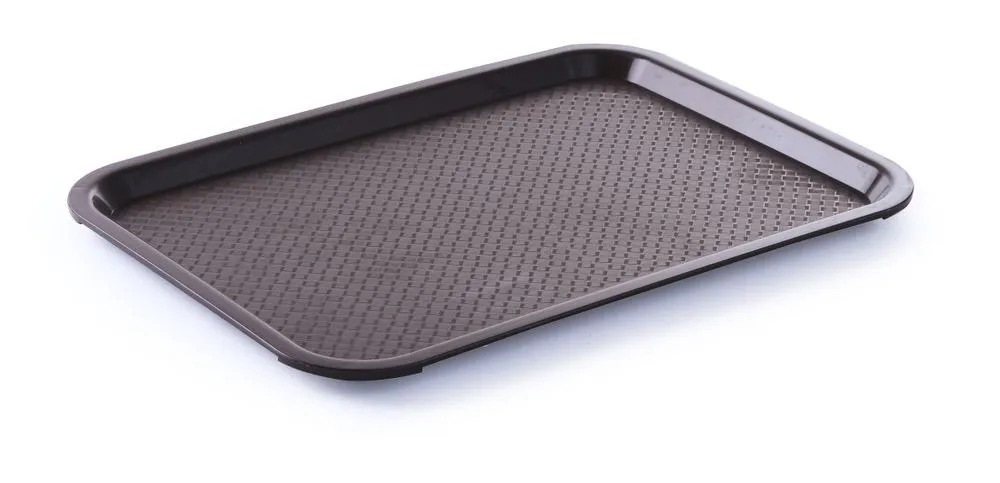 Tabuleiro Retangular Fast Food - Médio 415 x 305 mm - Marrom