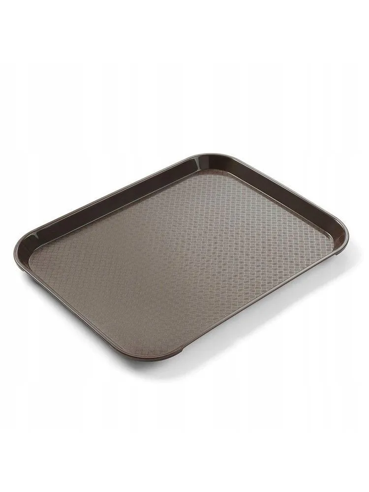 Tabuleiro Retangular Fast Food - Pequeno Modelo 265 x 345 mm - Marrom