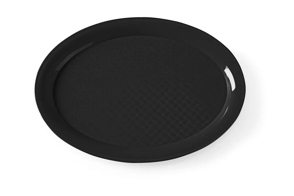 Tabuleiro de Serviço Fast Food Oval - Preto