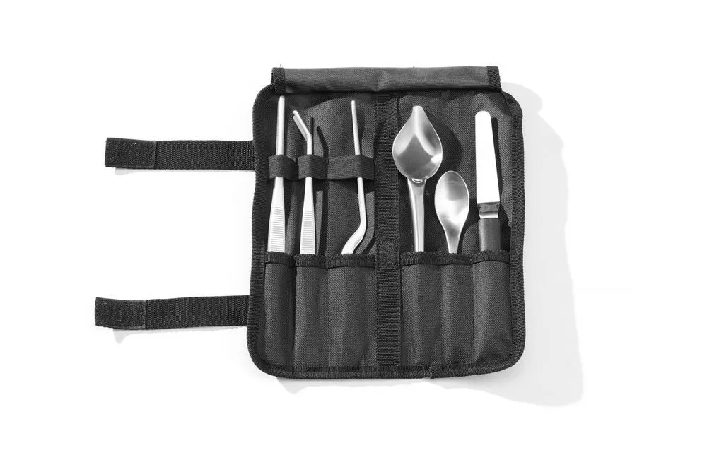 Conjunto de 6 aventais de chef em cetim
