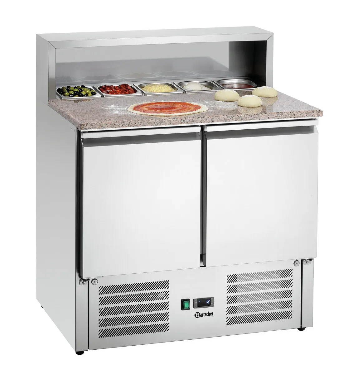 Saladette refrigerada para Pizzaiolo - 5 Cubas 1/6 GN