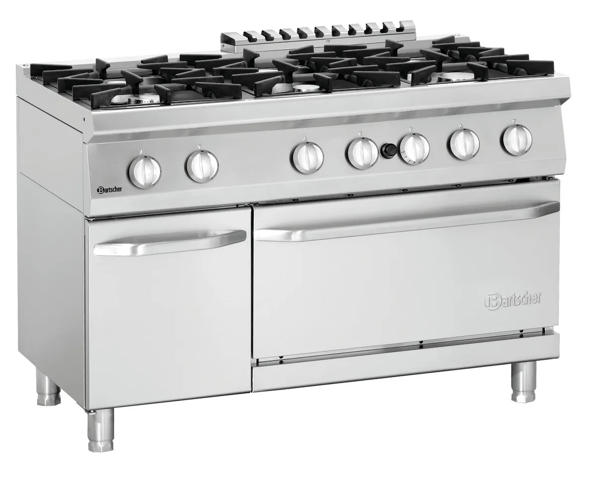 Fogão Série 700 - 6 Queimadores e Forno a Gás GN2/1