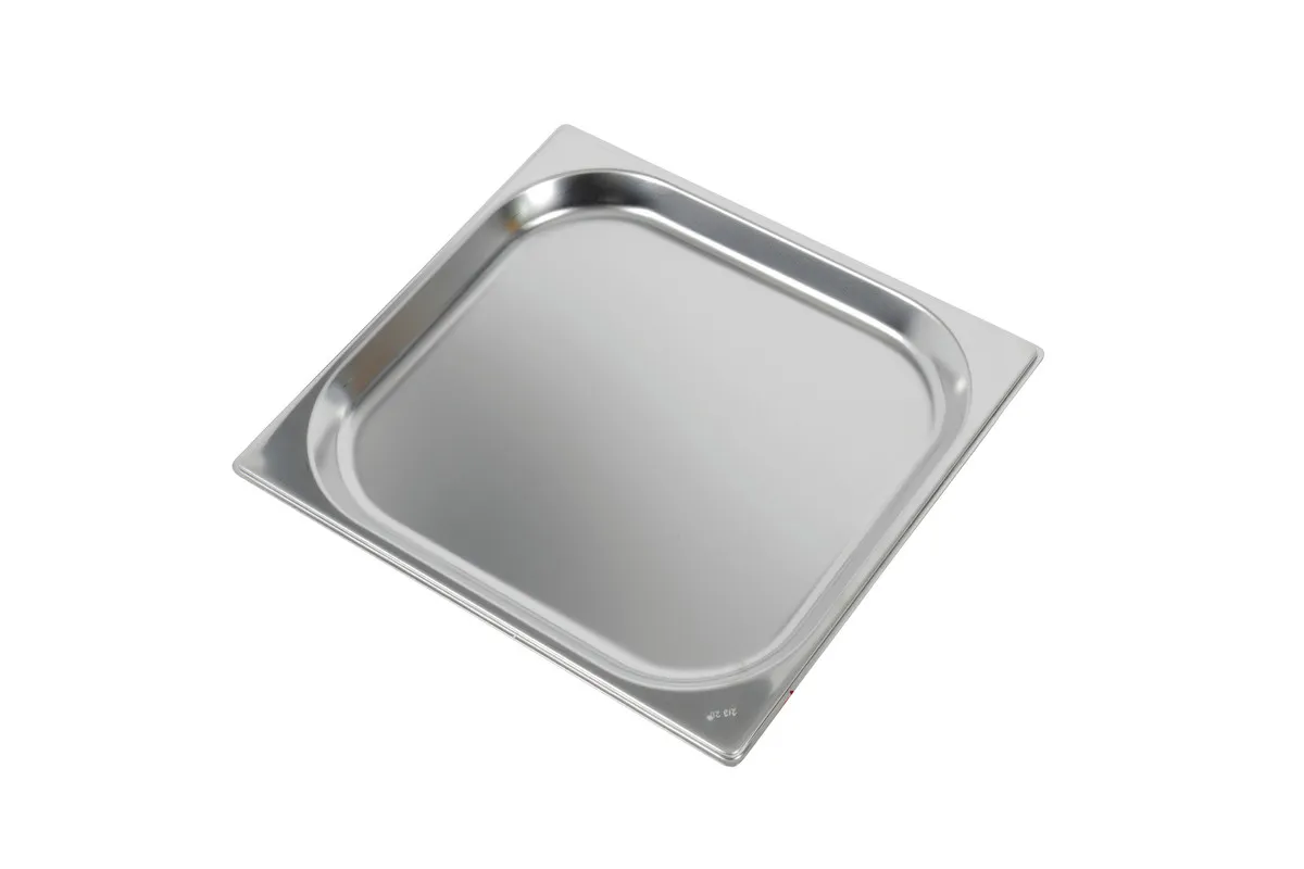 Placa de aço inoxidável GN 2/3 - Profundidade 20 mm