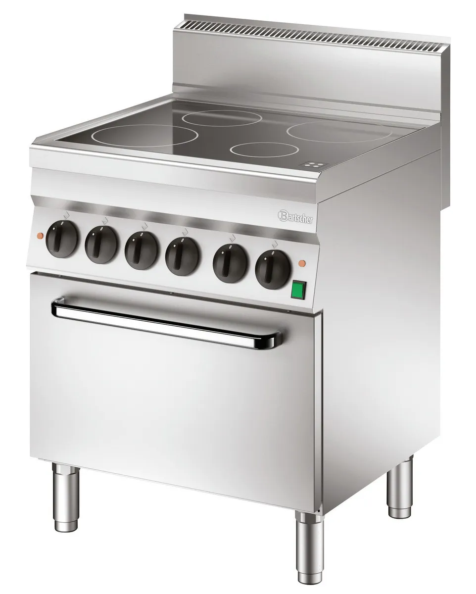 Forno 4 Zonas Radiantes com Forno Elétrico GN1/1 Série 650
