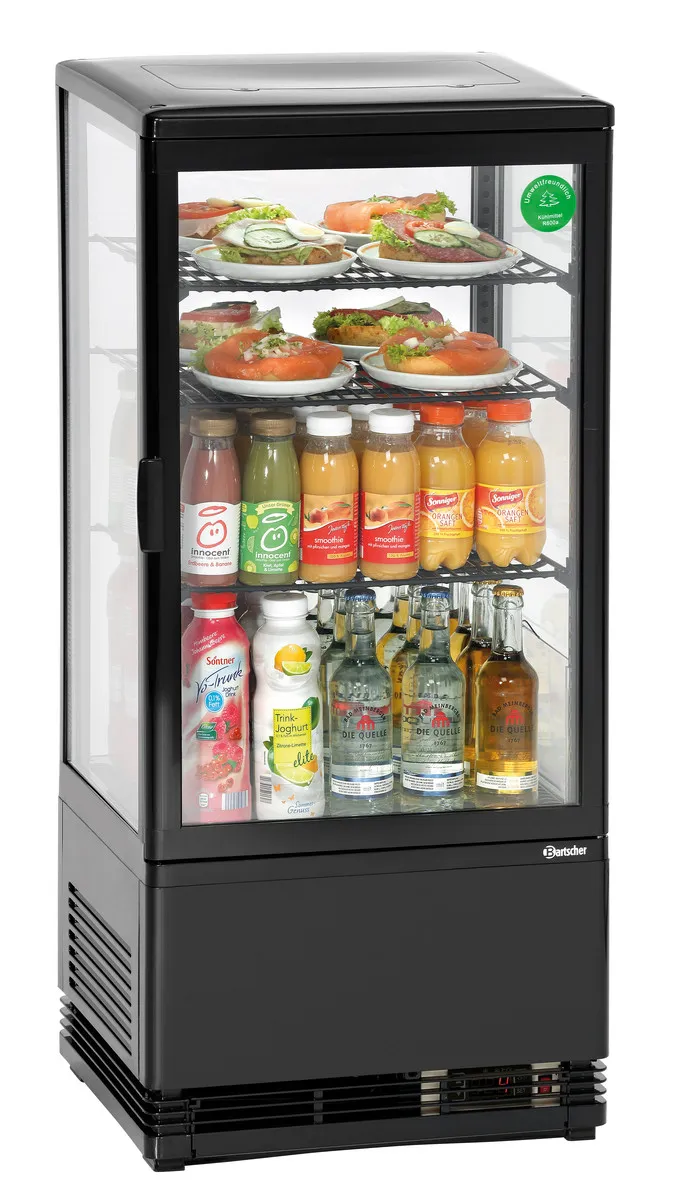 Mini Vitrine Refrigerada - 78 L Preta