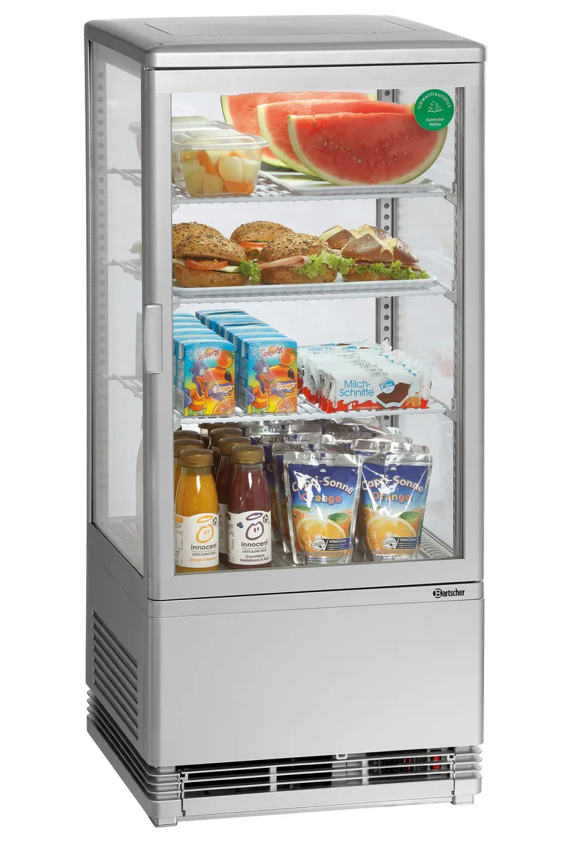 Mini Vitrine Refrigerada - 78 L Prateada
