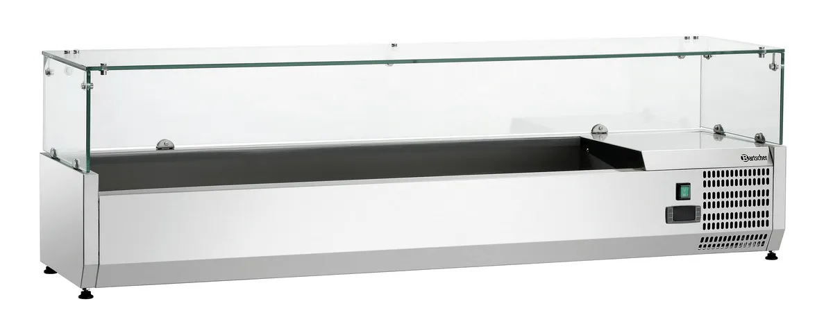 Saladeira de bancada - 5 x GN 1/3 + 1 x GN 1/2