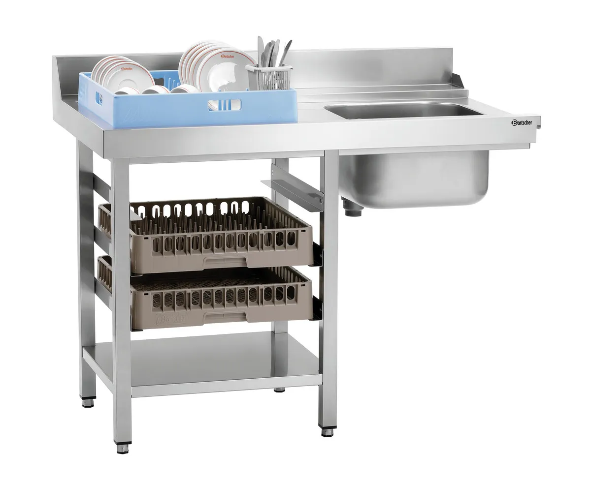 Mesa de Triagem com 1 Recipiente - Esquerda - L 1200 x P 715 mm
