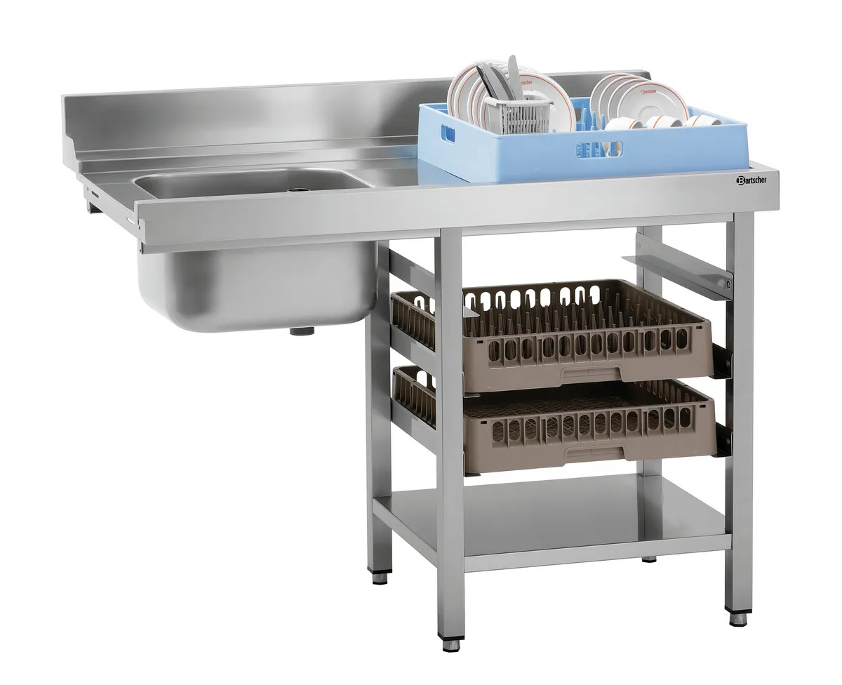 Mesa de Triagem com 1 Recipiente - Direita - L 1200 x P 715 mm