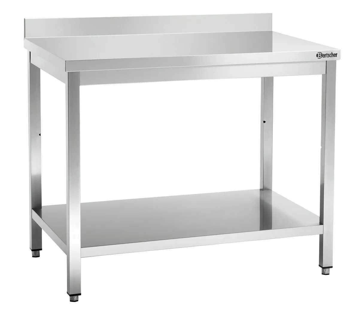 Mesa Inox com Backsplash - L 1000 x P 700 mm