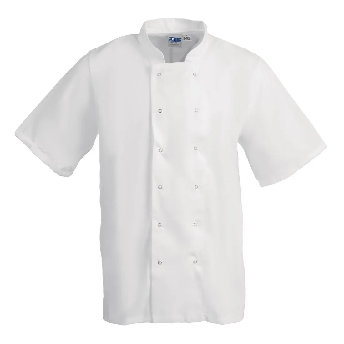 Casaco de Cozinha Branco de Mangas Curtas Boston - Tamanho XL