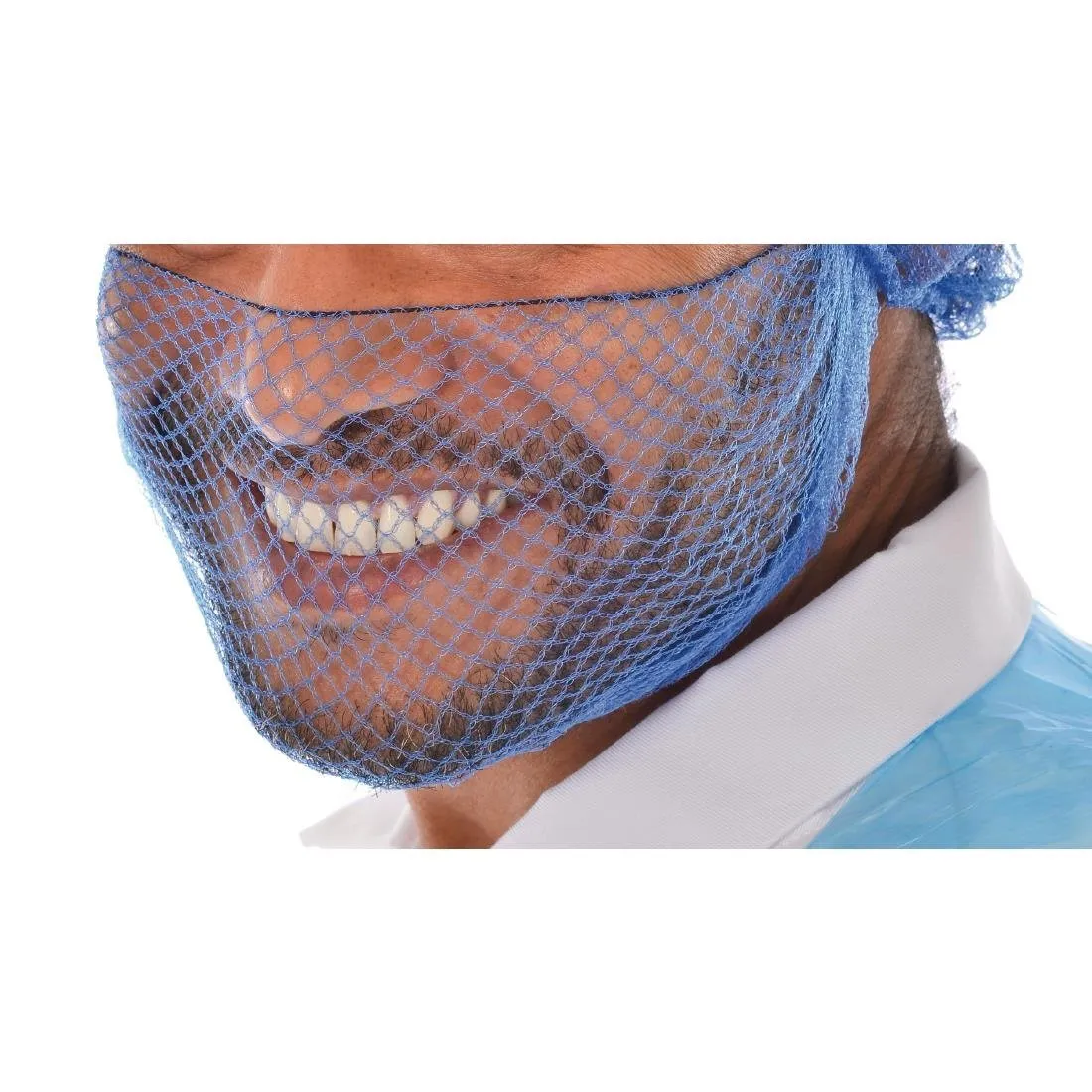 Redes para Barbas Azuis - Tamanho Único - Pacote com 50