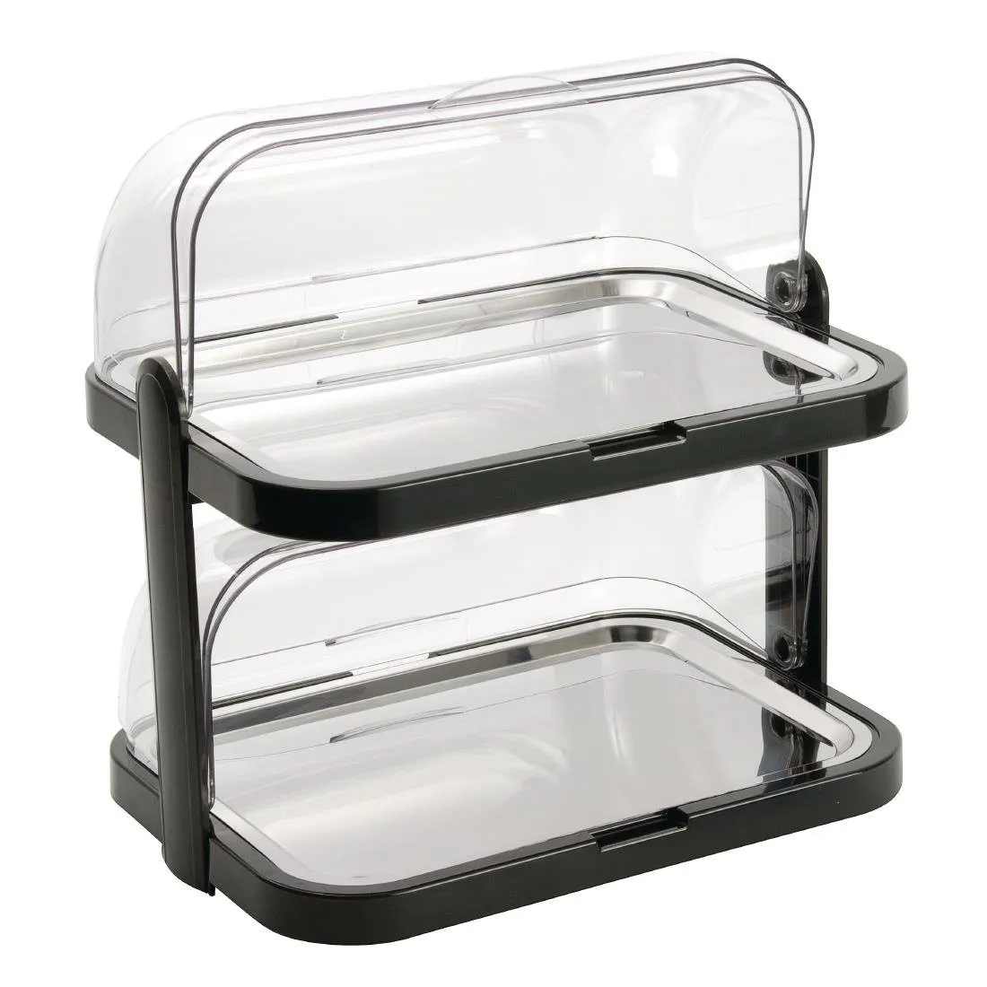 Tabuleiro Refrigerado de 2 Andares com Tampa Rebatível - 440 x 320 mm