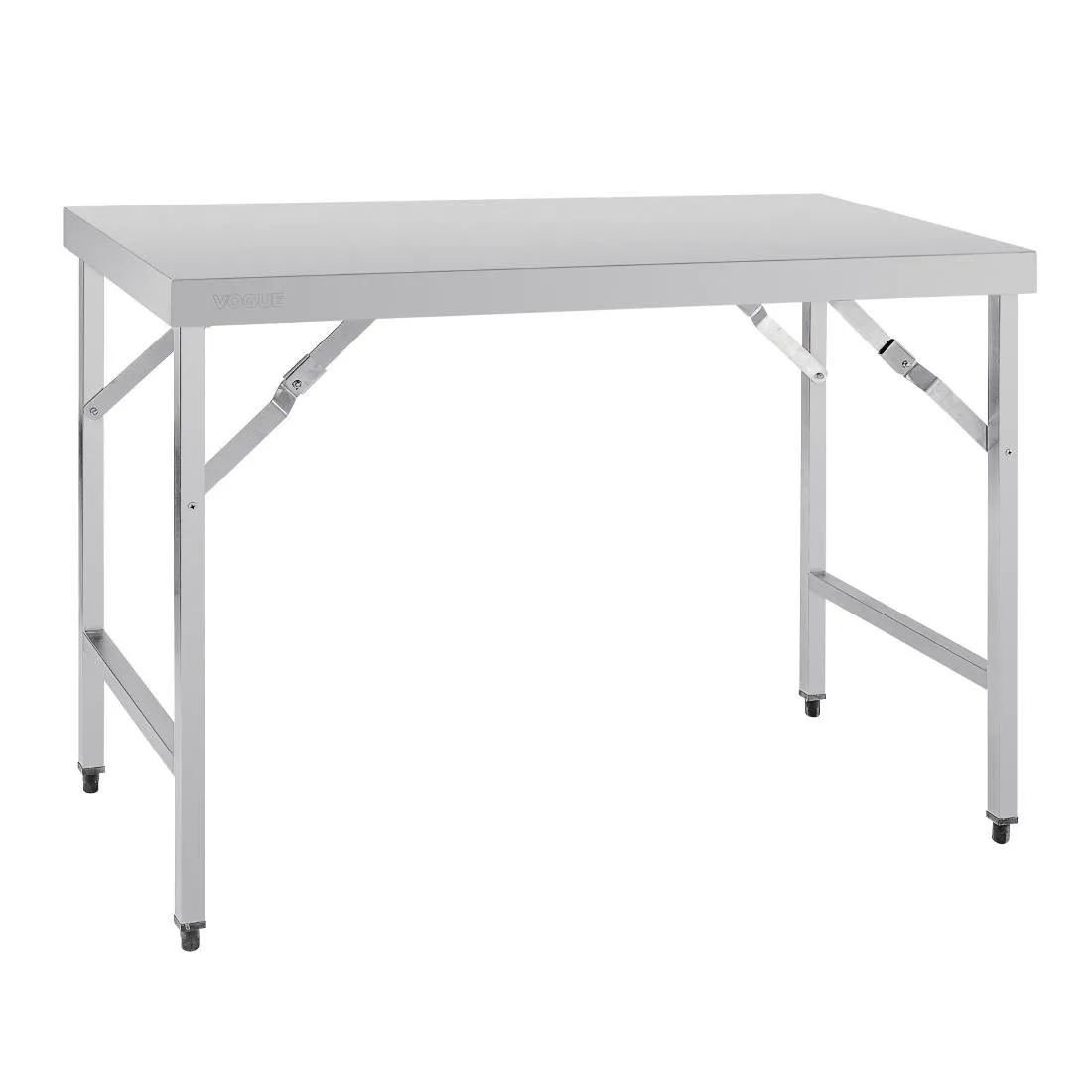 Mesa dobrável em aço inoxidável - L 1200 x 600 mm