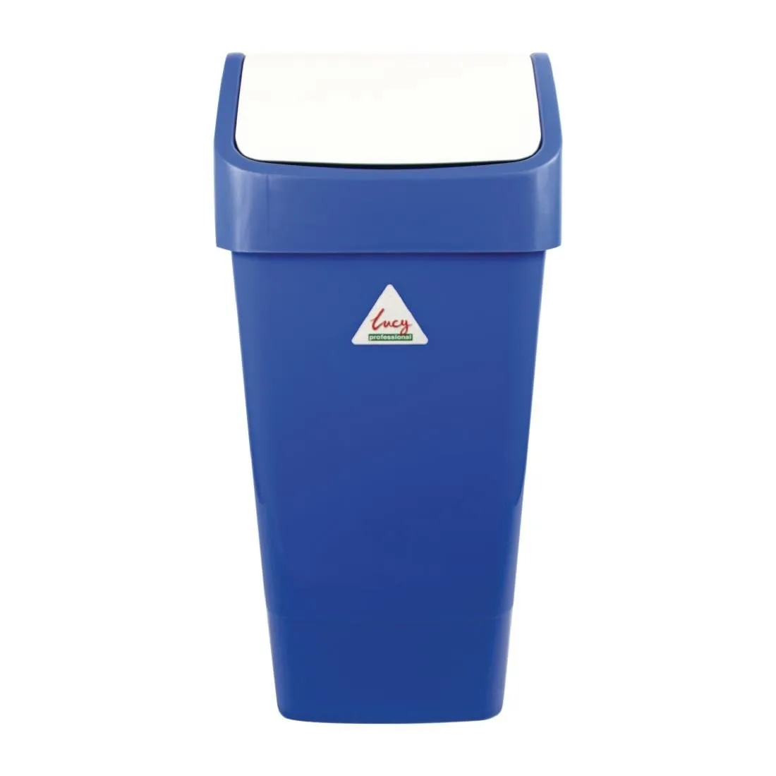Caixote do lixo azul em polipropileno com tampa basculante - 50 L