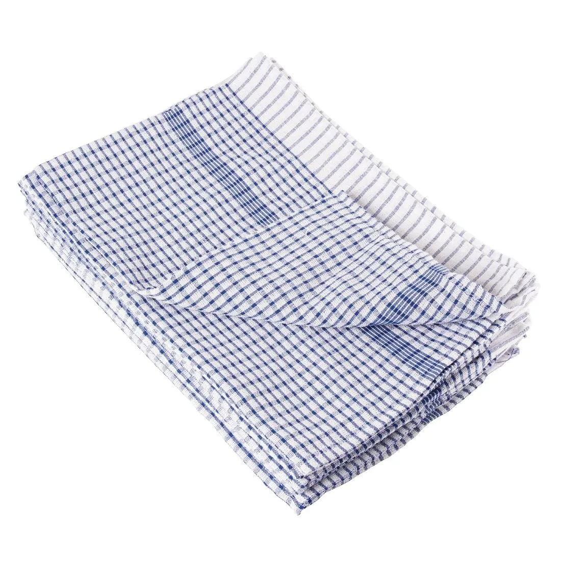 Pano de Prato Azul em Poliéster/Algodão - Conjunto de 10