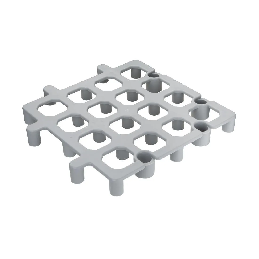 Grade de piso cinza - 335 x 335 mm - Conjunto de 2