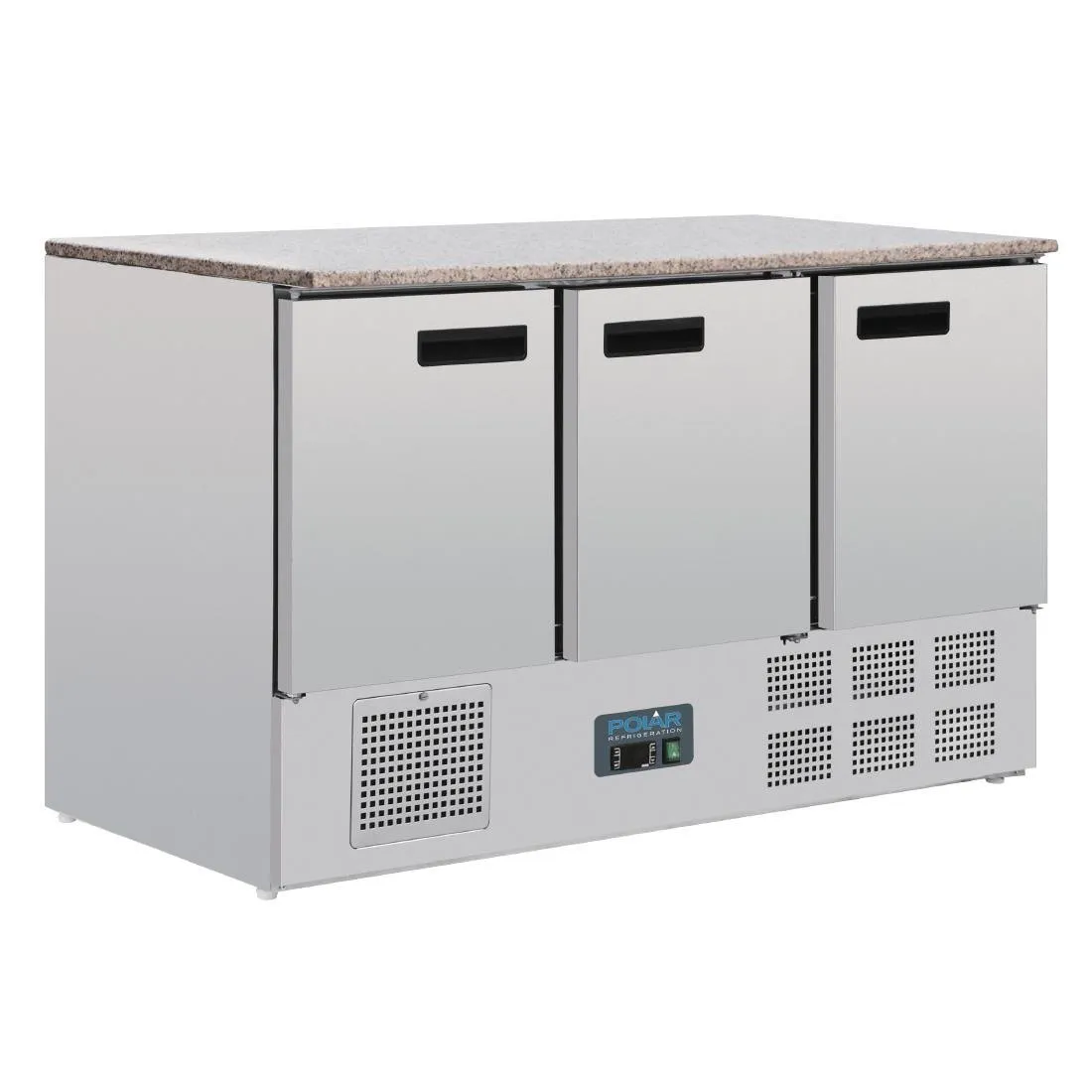 Mesa refrigerada positiva com tampo de mármore - 368 L