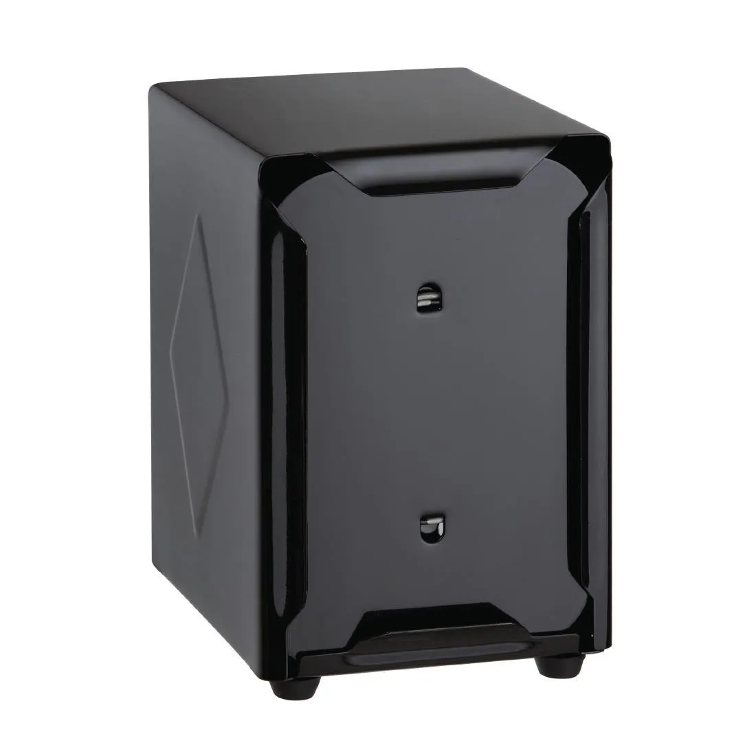 Distribuidor de Guardanapos Preto Inox - 90 x 107 mm