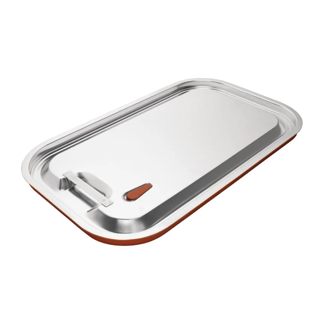 Tampa hermética em aço inoxidável e silicone para recipiente GN 1/1