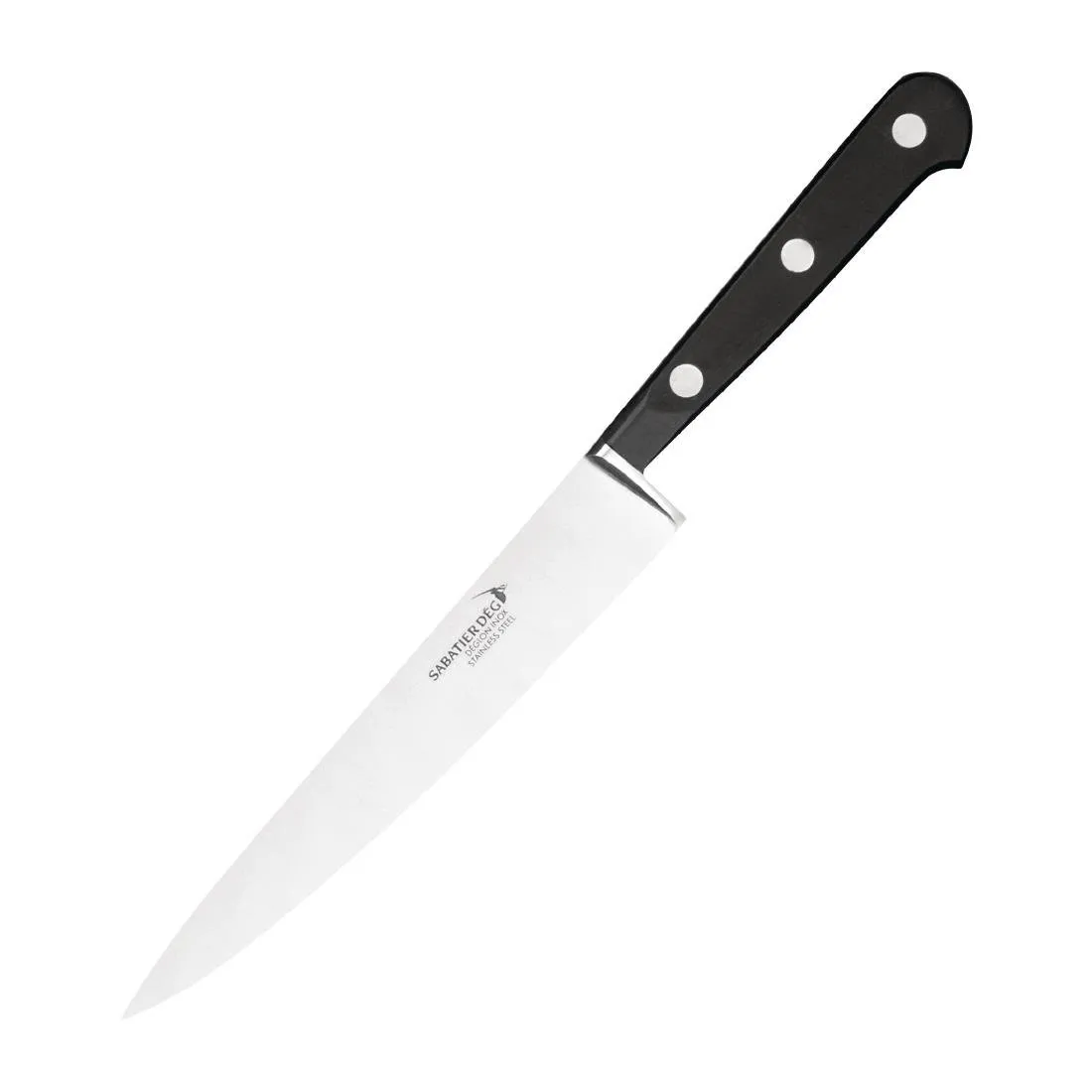 Faca de filetar de linguado em aço inoxidável lâmina de 20 cm