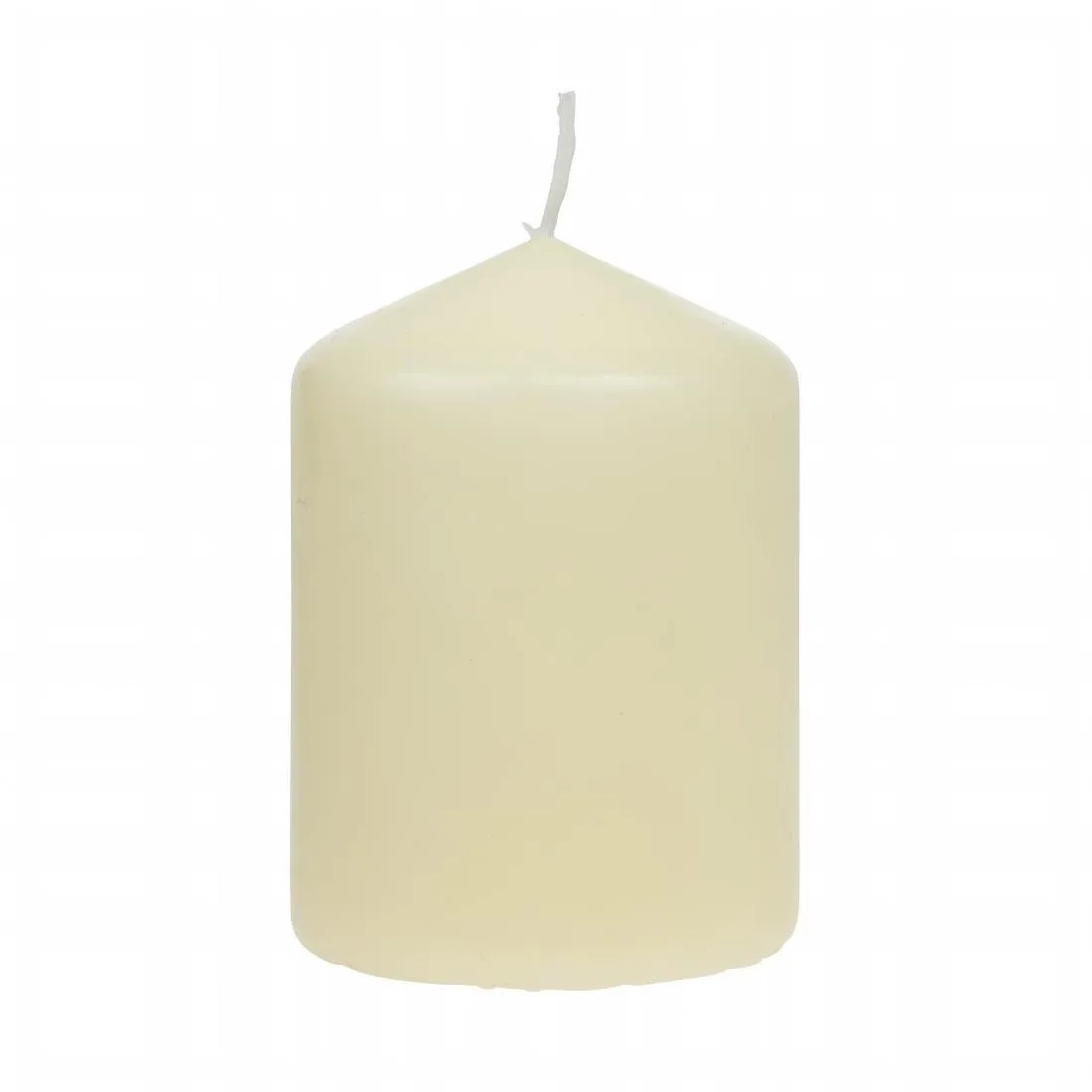 Velas cilíndricas marfim - Ø 60 mm - Conjunto de 12