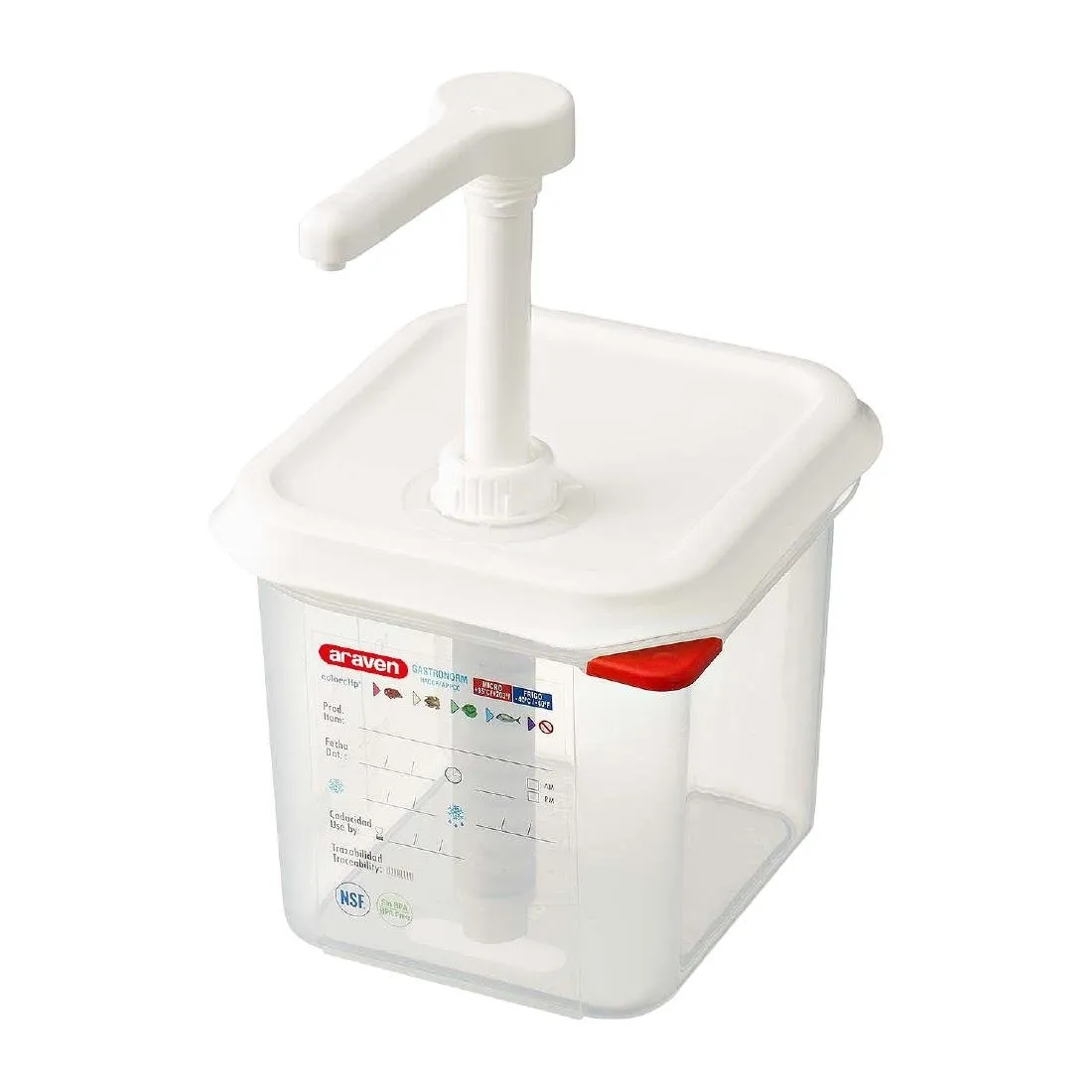 Distribuidor de Molho Transparente GN 1/6 - 2,6 L