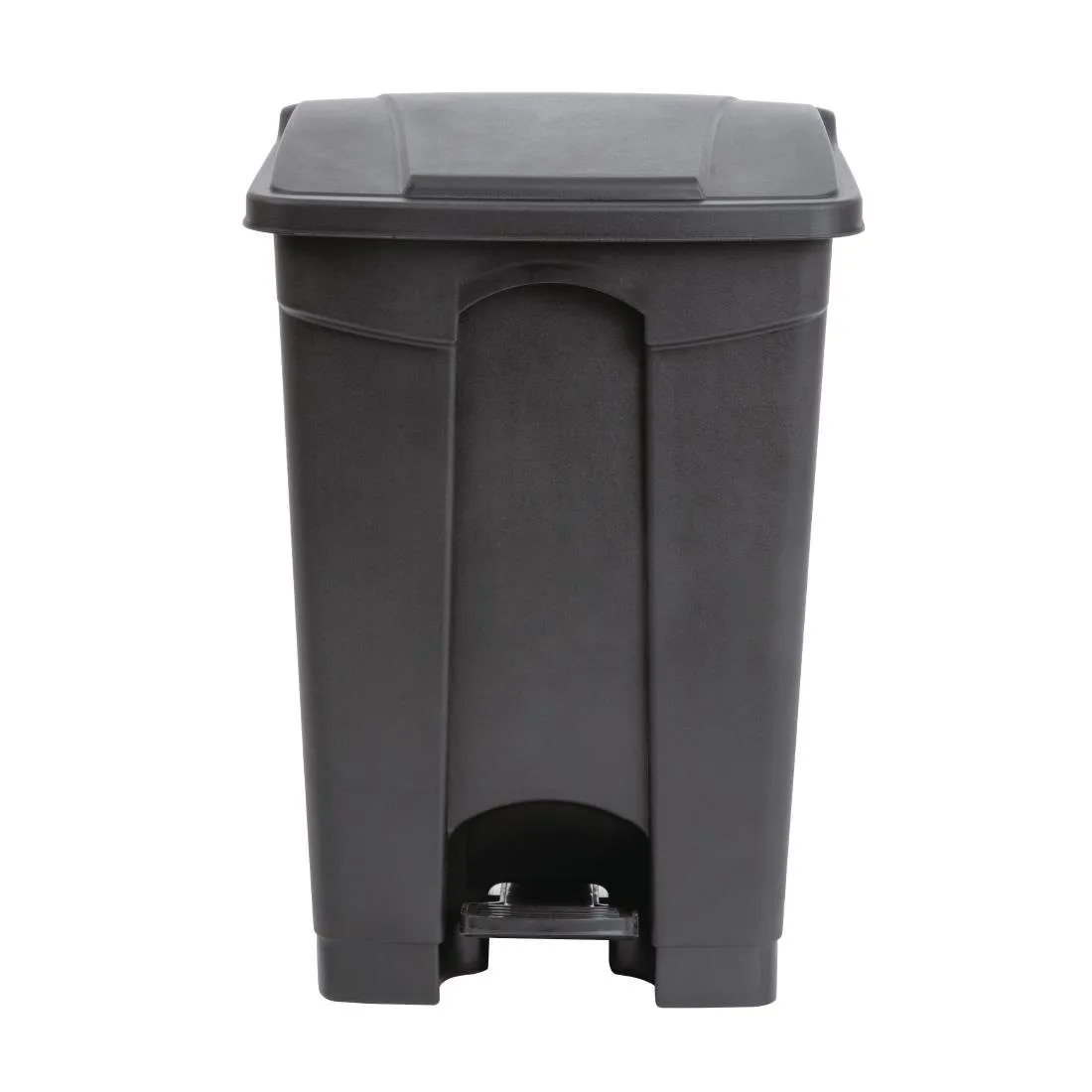 Caixote do lixo de cozinha com pedal preto - 45 L