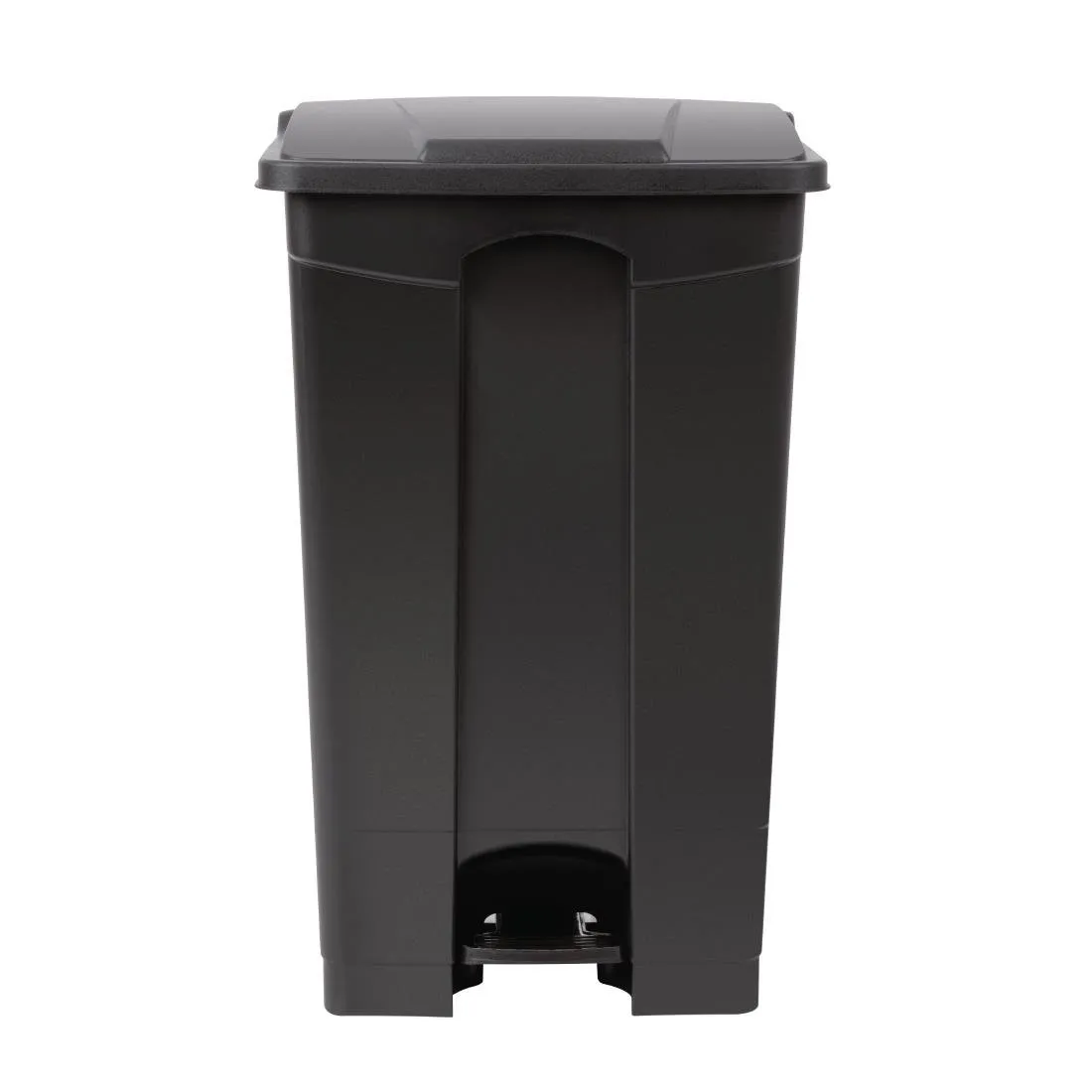 Caixote do lixo de cozinha com pedal preto - 87 L