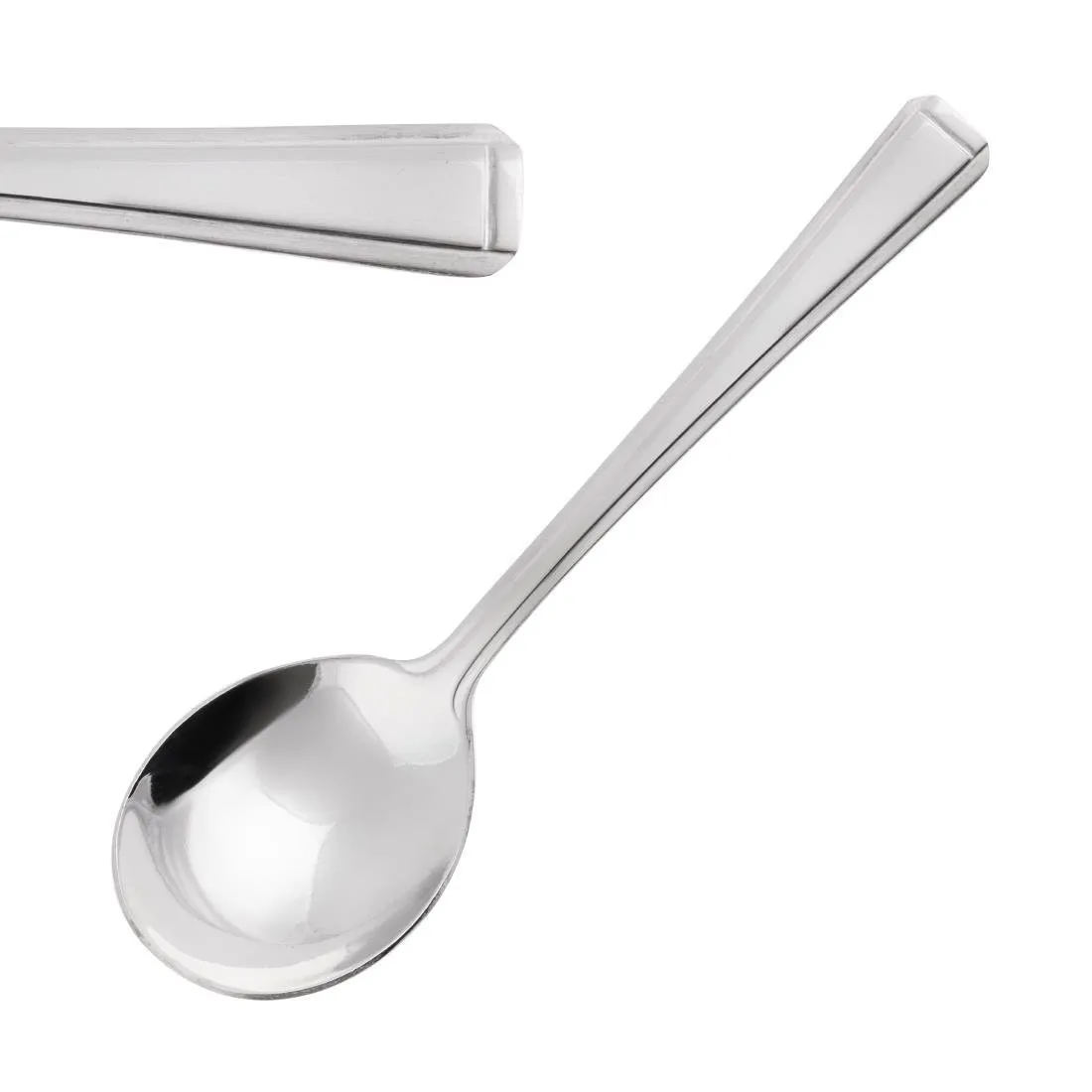 Colher de sopa redonda Harley em inox - Conjunto de 12