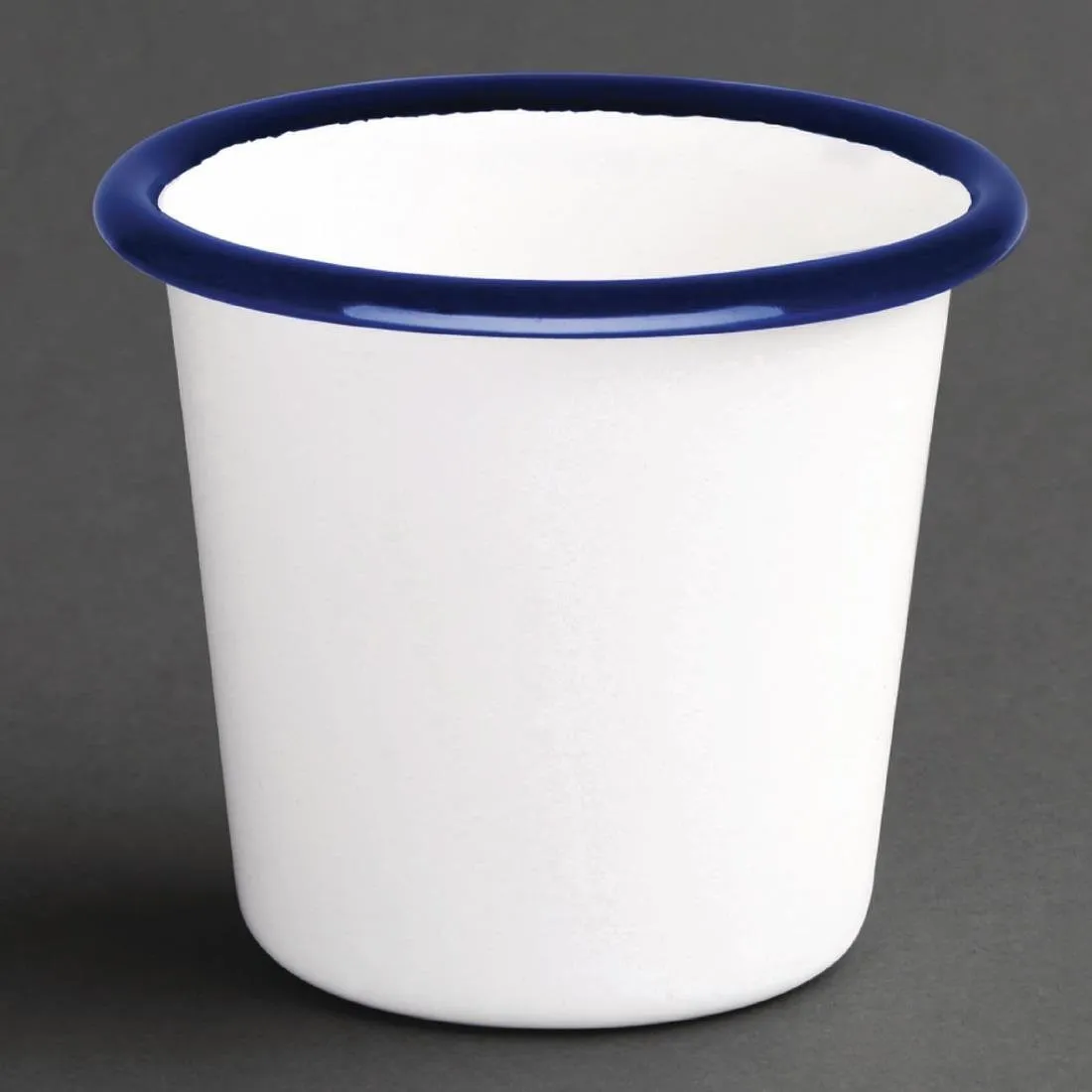 Pote de Molho em Aço Esmaltado Azul e Branco 114 ml - Conjunto de 6