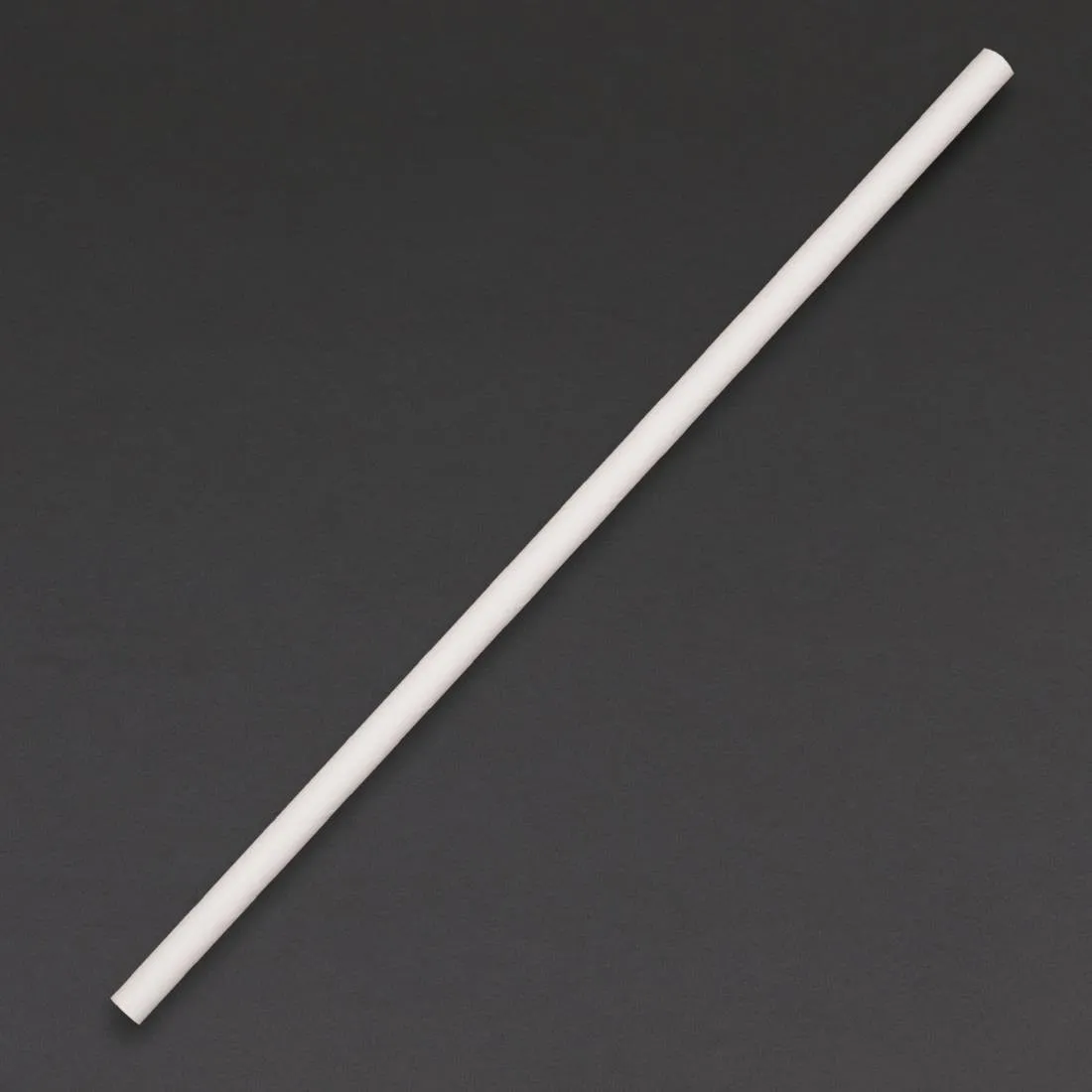 Palhinhas Compostáveis Brancas em Papel - L 210 mm - Conjunto de 250