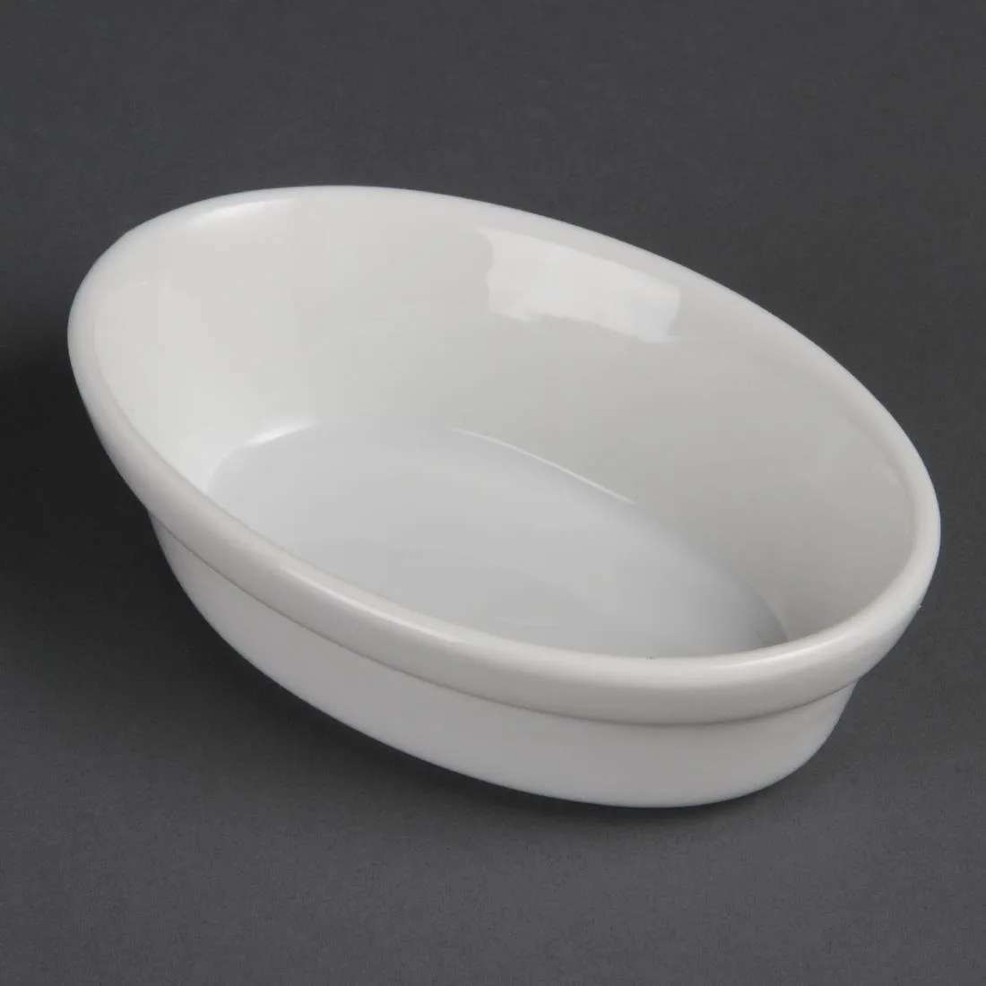 Pratos de Gratin Oval Brancos - 145 x 104 mm - Conjunto de 6