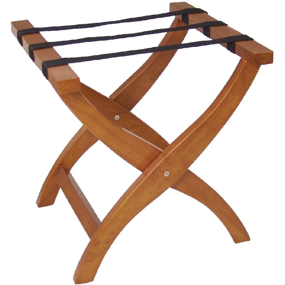 Suporte para Bagagem Dobrável em Madeira