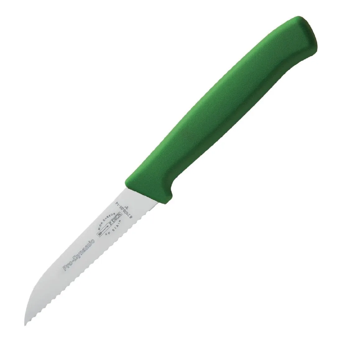 Faca de escritório serrilhada Prodynamic HACCP verde - 75mm