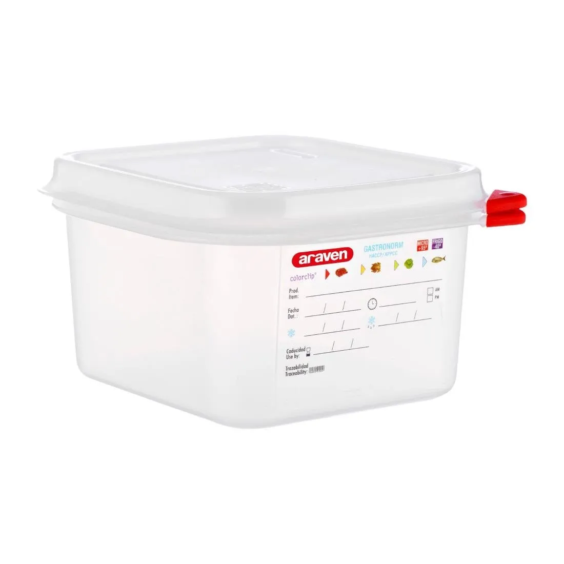 Caixa de Alimentos GN1/6 1,7L - Conjunto de 4