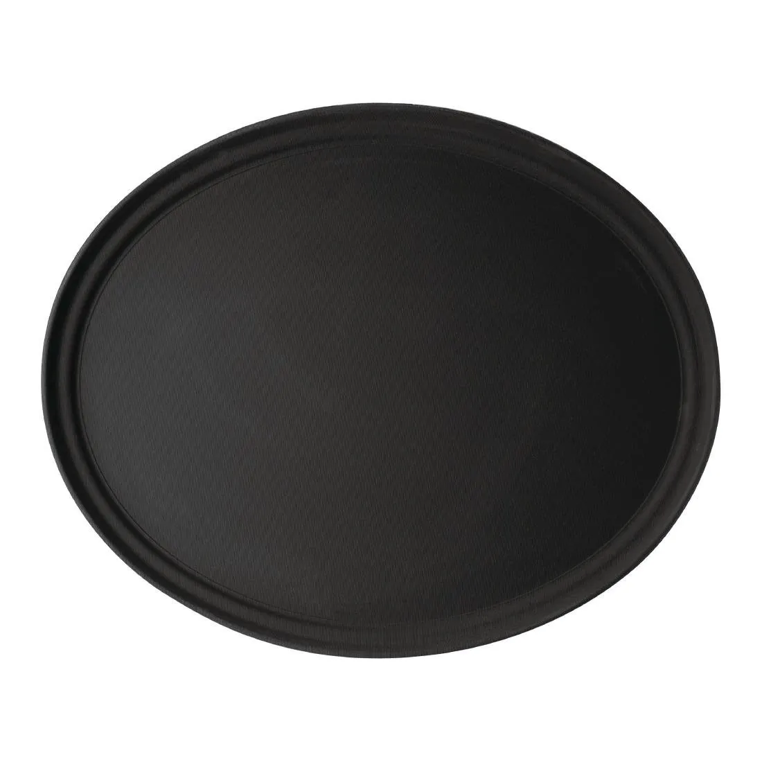 Tabuleiro de Serviço Oval em Fibra de Vidro Antiderrapante Camtread Preto