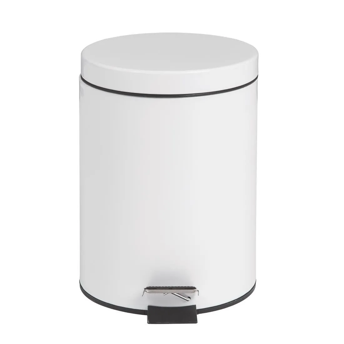 Lixeira com pedal branca - 5 L