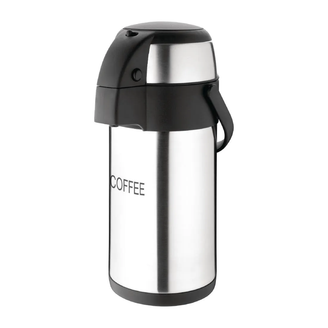 Jarro com bomba para café em inox - 3 L